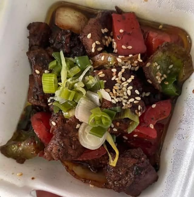 Side Shaken Beef Mingon X2.